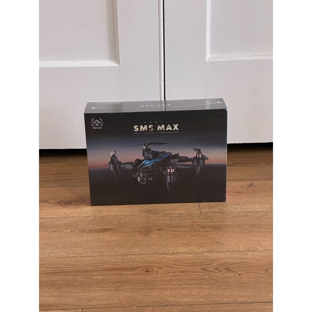 NEW SEALED SMS MAX Drone w/Screen Remote,Dual Camera,Obstacle Avoidance,HD Video